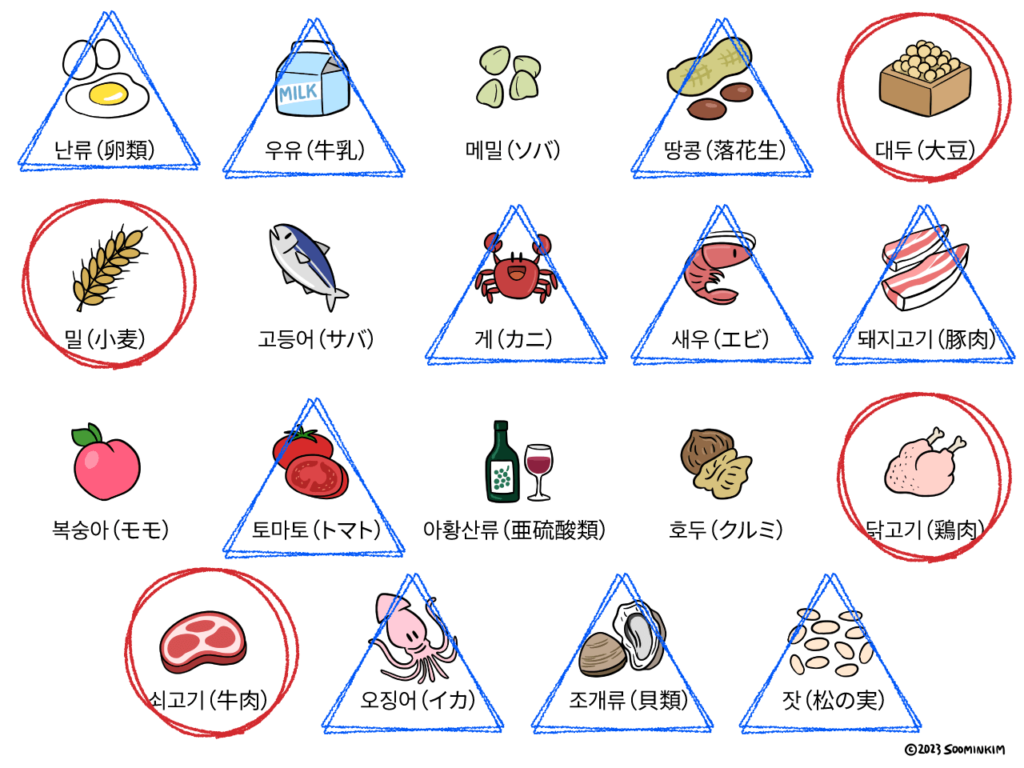 닭다리（タクタリ）アレルギー成分