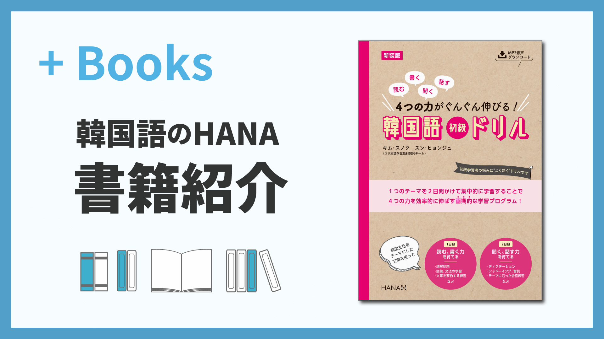 新装版 読む、書く、聞く、話す 4つの力がぐんぐん伸びる！ 韓国語初級ドリル