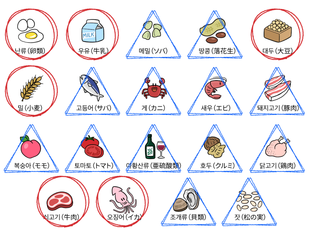 오잉 노가리칩 청양마요맛（オイン ノガリチップ 青唐辛子マヨ味）アレルギー成分